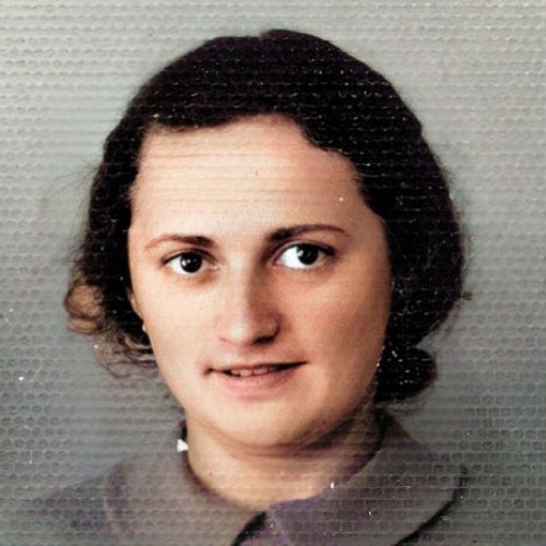 Magdalena Schmidt, c. 1941–43, detalle coloreado